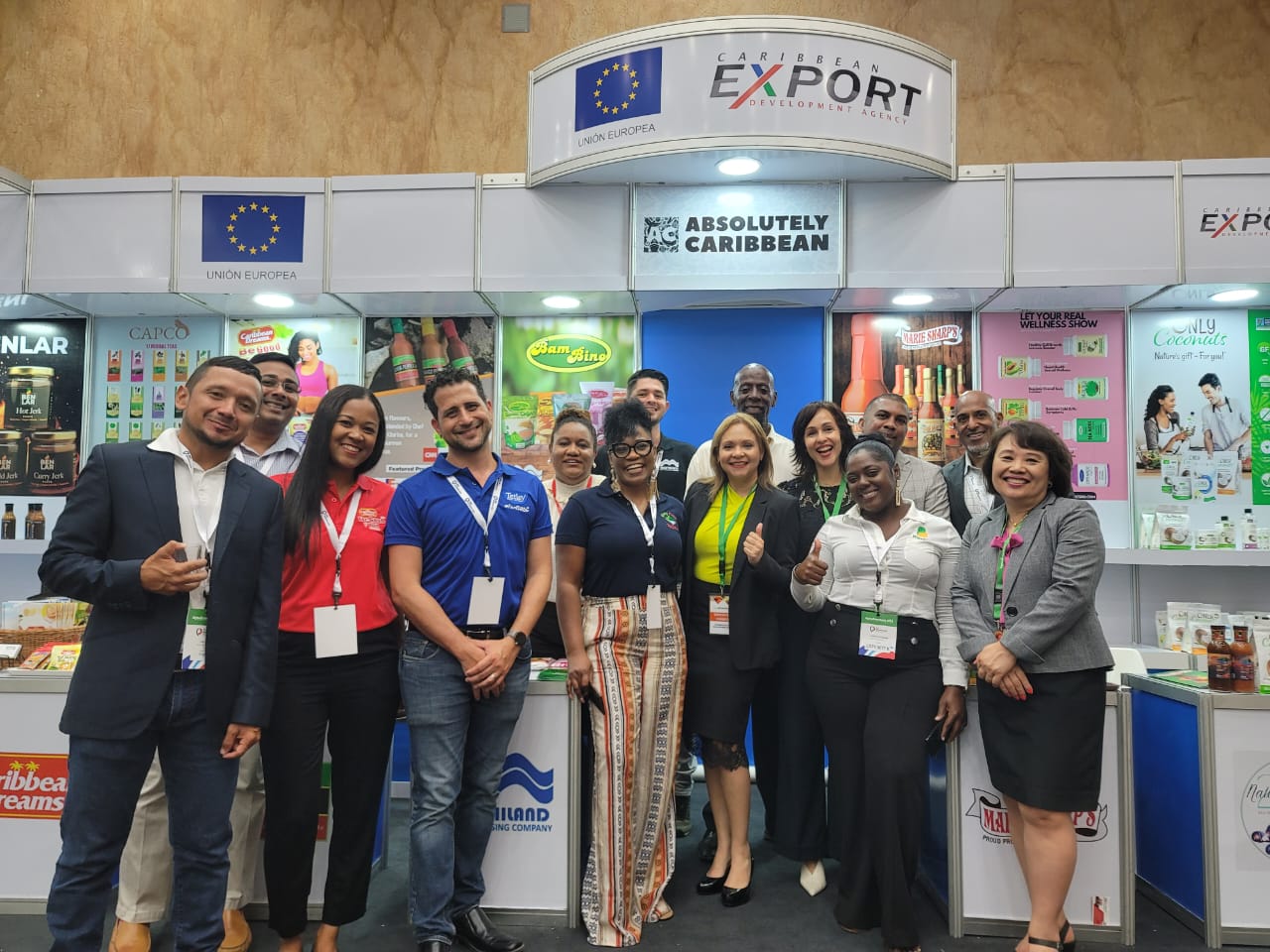 JTL Group's Export Manager Jonathan Mahfood representing Caribbean Dreams at Agroaliemtaria 2023 in Dominican Republic